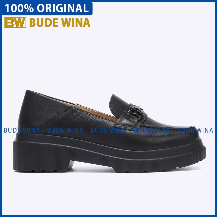 SEPATU PANSUS KULIT EVERBEST WANITA ORIGINAL LOAFER CASUAL HITAM EW13