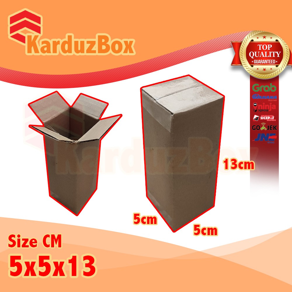 

5x5x13 kardus box packaging POLOS BARU