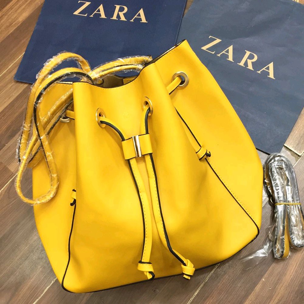 Tas Wanita Zara Serut Bucket original Diskon