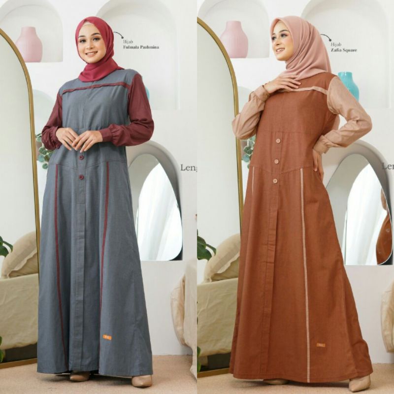 NIBRAS GAMIS NB A87/ NBA 87 Dark Grey & Terracotta