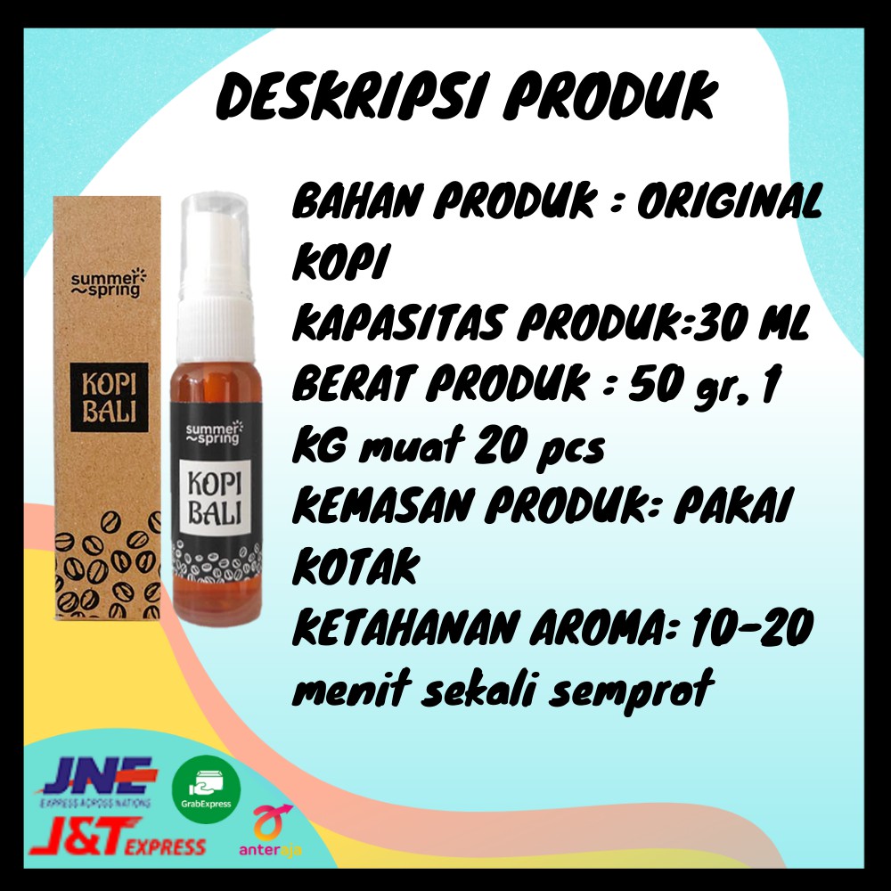 Pengharum parfum farfum parfume ruangan mobil toilet kopi bali murah terbaru tahan lama summerspring