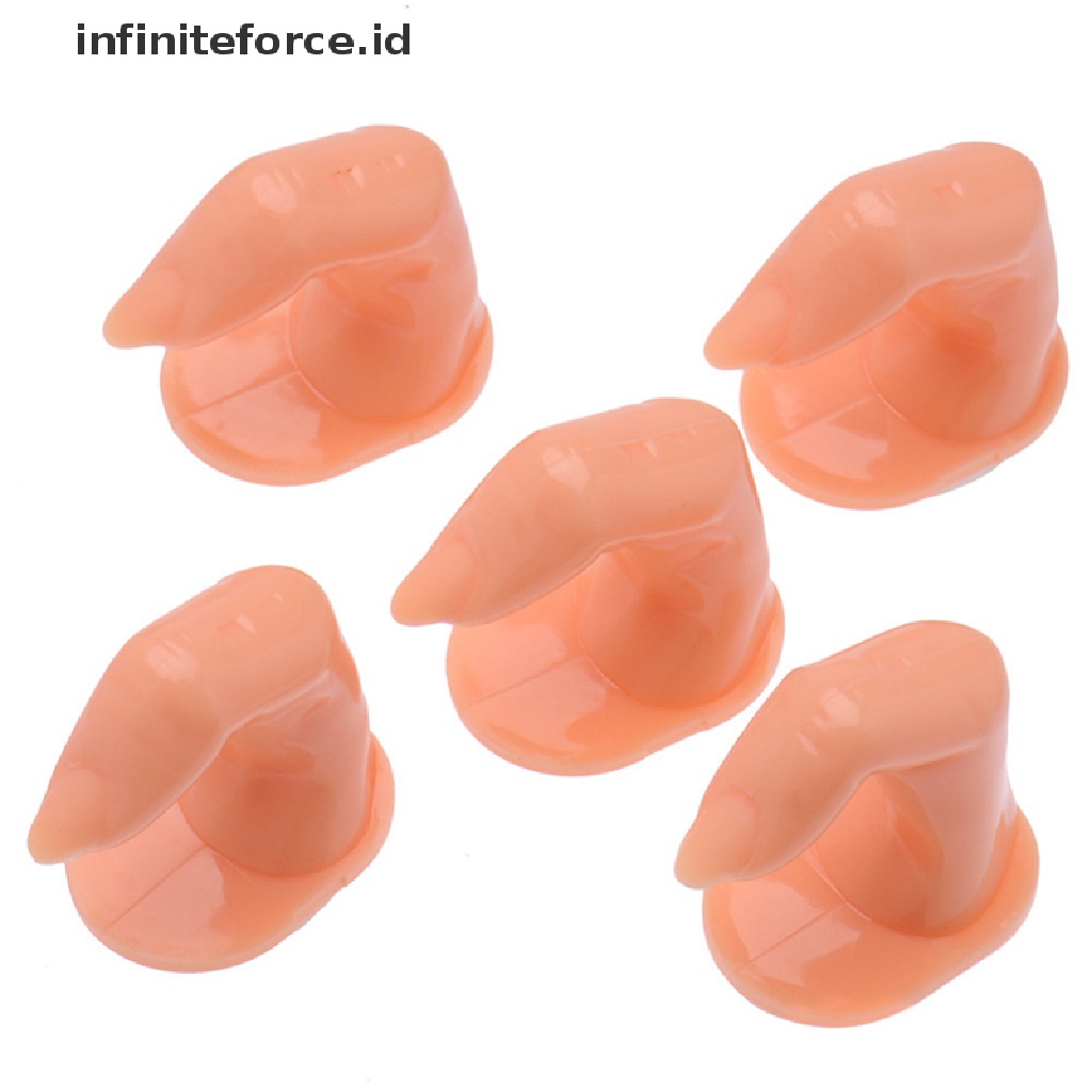 Infiniteforce.id 5pcs / Set Model Jari Palsu Untuk Display / Latihan Nail Art