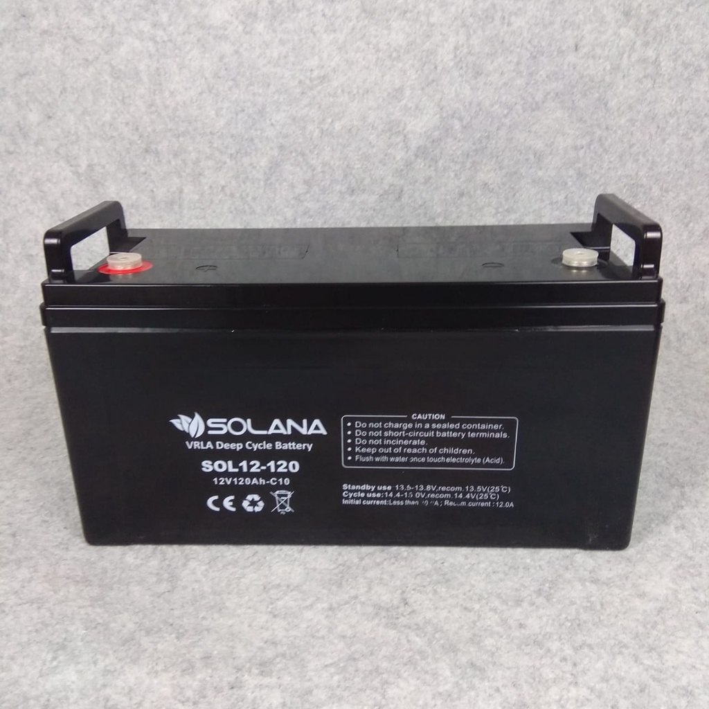 SOLANA BATERAI VLRA / AKI 120AH 12V - 120 AH 12 V