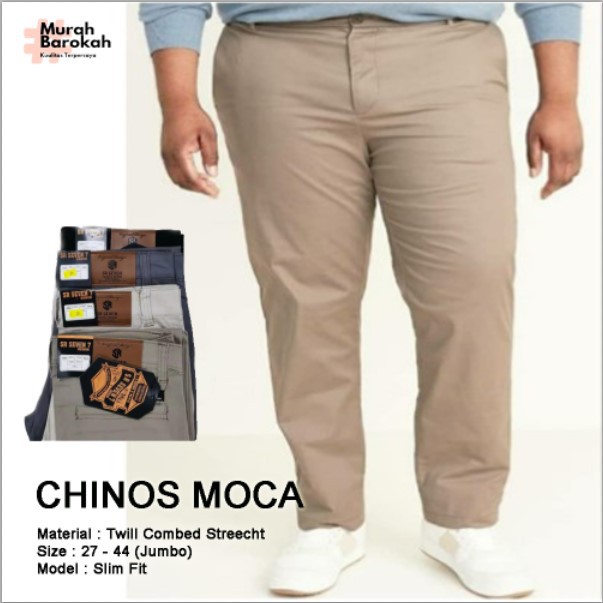 CELANA PANJANG CHINO POLOS CASUAL PRIA PREMIUM QUALITY Celana Chino Pria Panjang Chinos Hitam Cream / Celana Pria / Celana Cowok