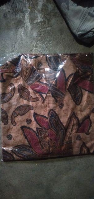 Diskon Bswart Batik Hrb026 Kenongo Hem Pendek Padi Pekalongan M L Xl Batik Pria Murah Modern Grosir
