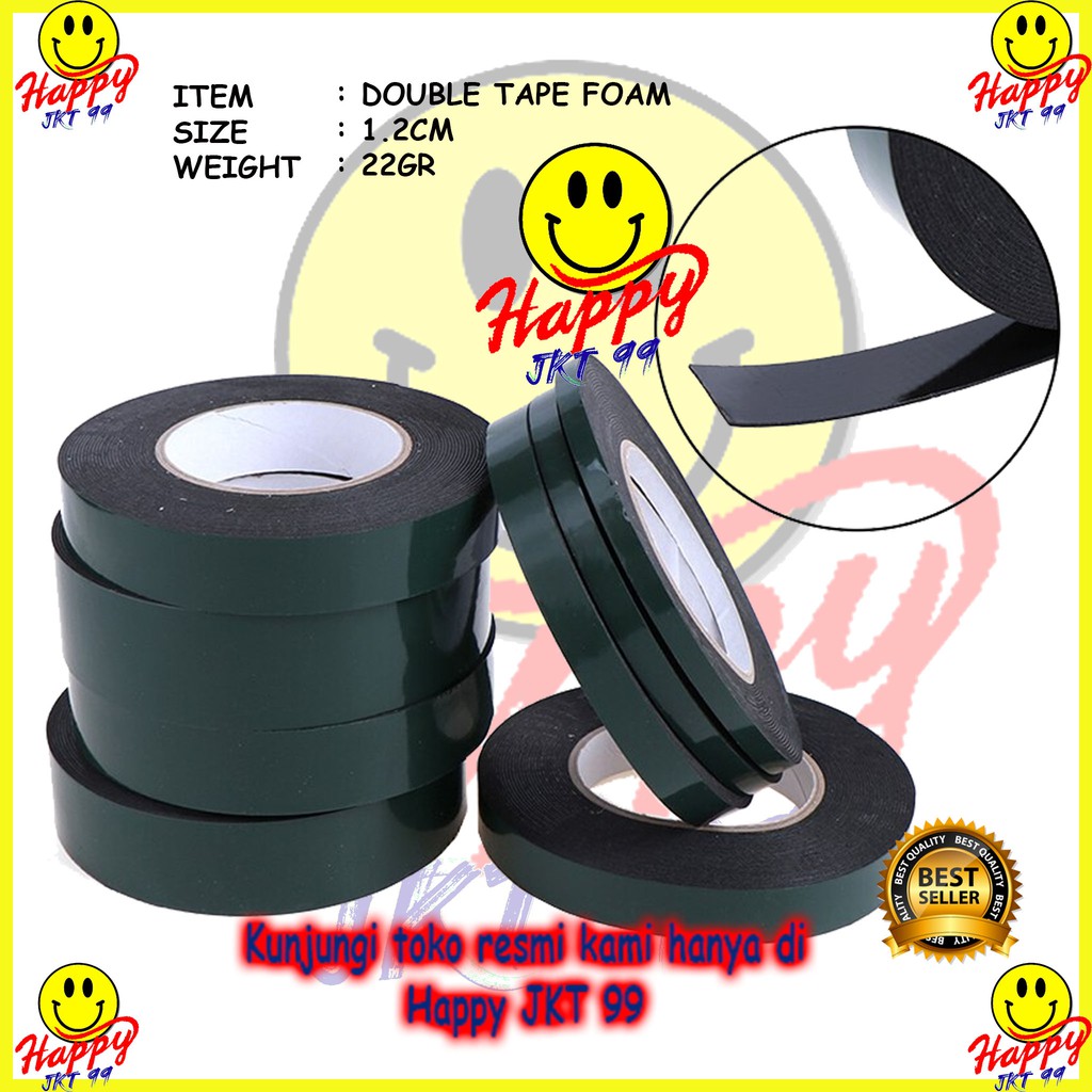 [ HAPPY JKT 99 ] DOUBLE TAPE BUSA FOAM 1.2CM X 5M