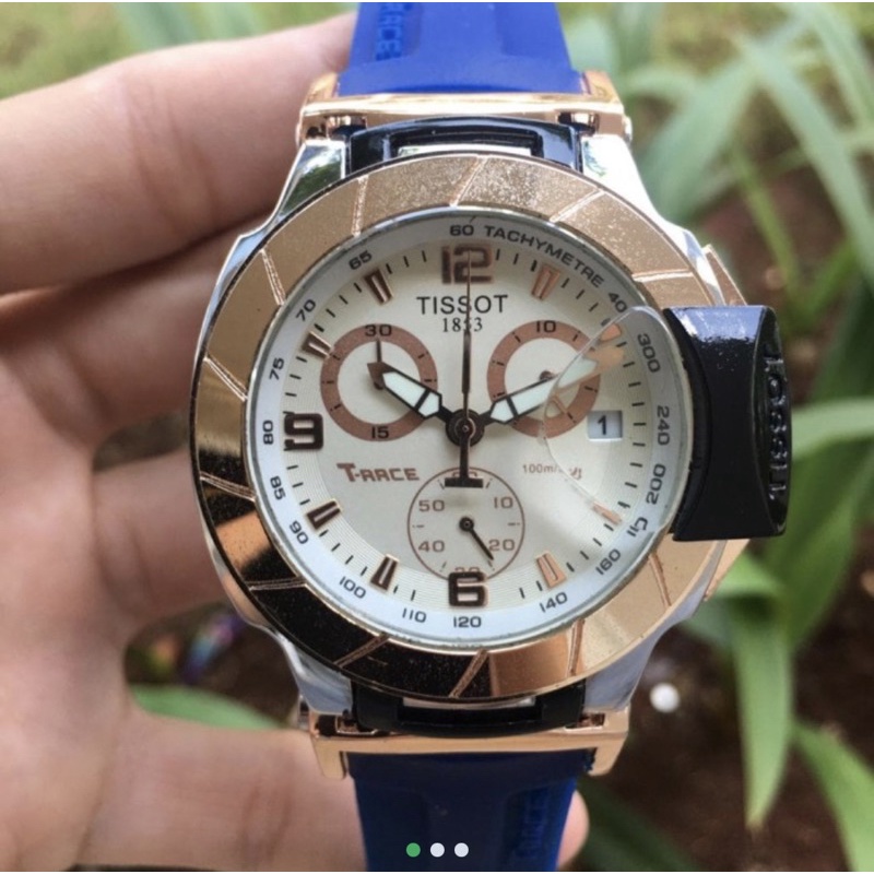 JAM TANGAN TISSOT T-RACE RUBBER BLUE LIMITED EDITION