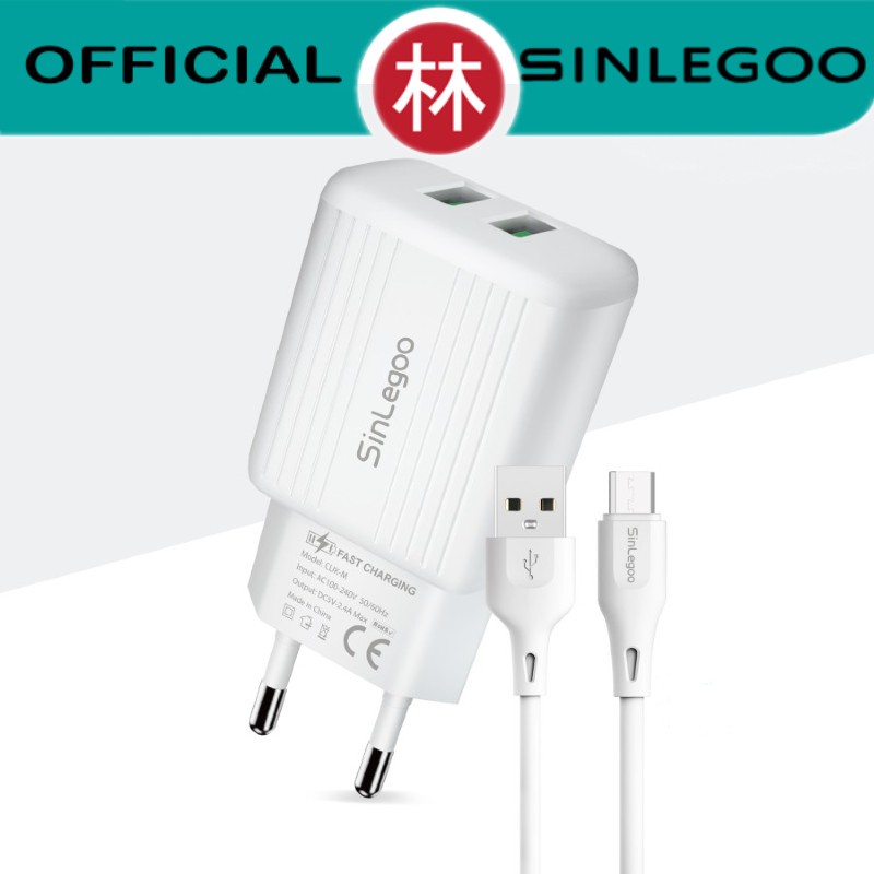 Sinlegoo CUK-M Wall Charger Single Output &amp; Data Cable Micro USB