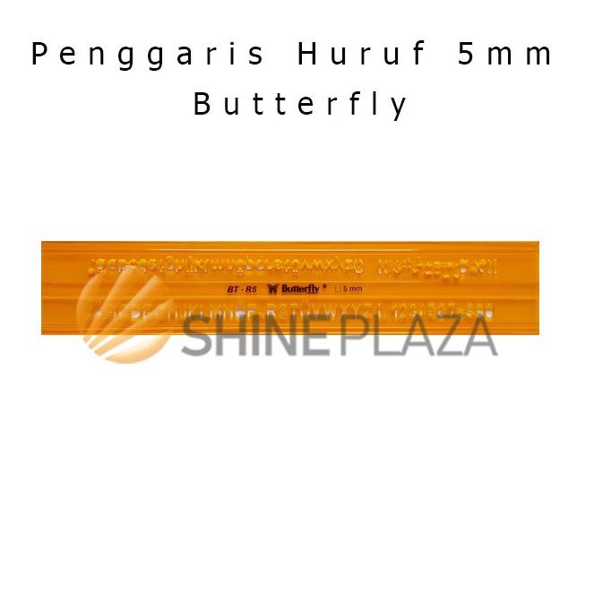 

[KODE XV1376] Mal Huruf 5mm - Penggaris Sablon - Penggaris Huruf Butterfly BT-R5