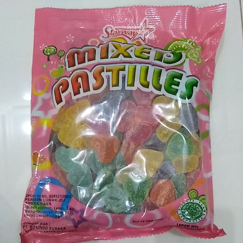

permen jelly rasa buah halal