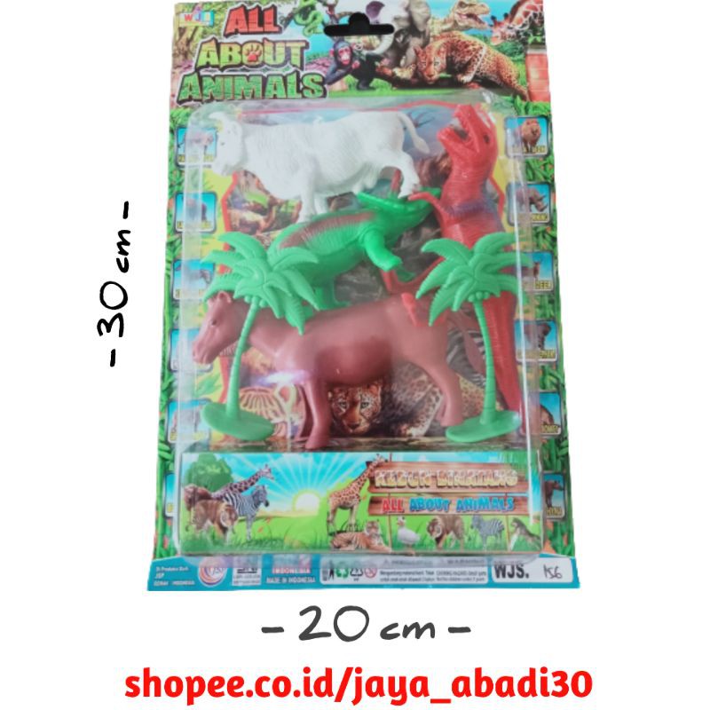 MAINAN REPLIKA HEWAN HEWAN WILD / FARM ANIMAL PLASTIK WJS 156 / WJS 154