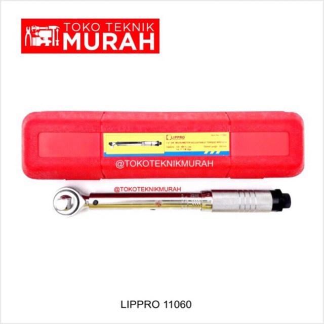 Lippro Kunci Momen Torsi - Micrometer Adjustable Torque Wrench 11060