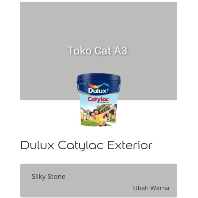 Dulux Catylac Exterior "Silky Stone" 5Kg/Cat Tembok Luar
