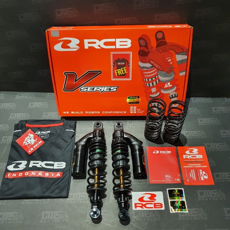 Shockbreaker Shock Tabung RCB Racing Boy VS Series 335mm Rx King Supra125 Tiger Revo Hitam