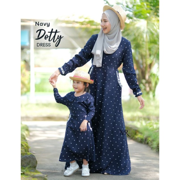 Gamis Dotty Ori By MR Marissa// Gamis Rayon Polkadot