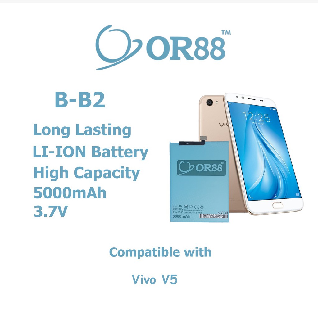 (ACC) Baterai Batre Battery Double Power OR88/Oriens88 OR88 Vivo V5 B-B2