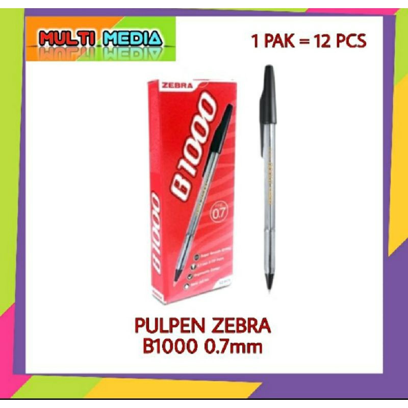 

Zebra-B1000/bolpen/tinta-hitam