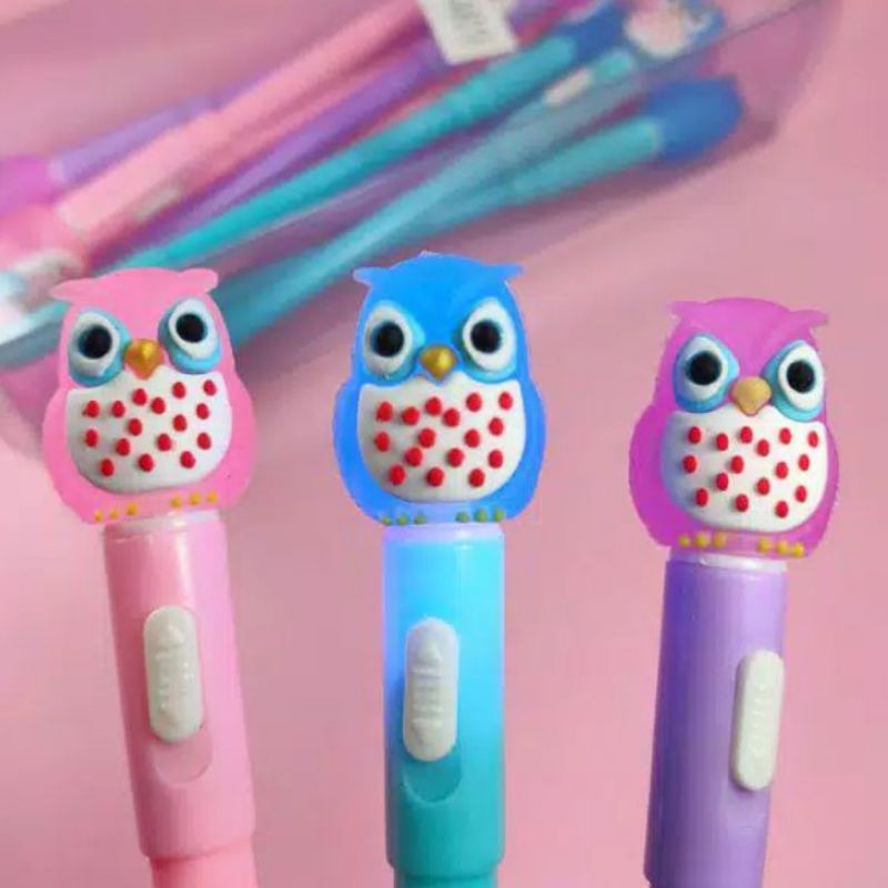 

Pulpen Gel LED Disco Fancy gel pen Bolpen gel lampu bolpoint lampu LOL
