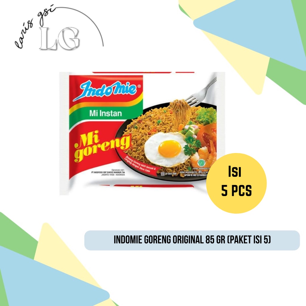 

indomie goreng paket isi 5