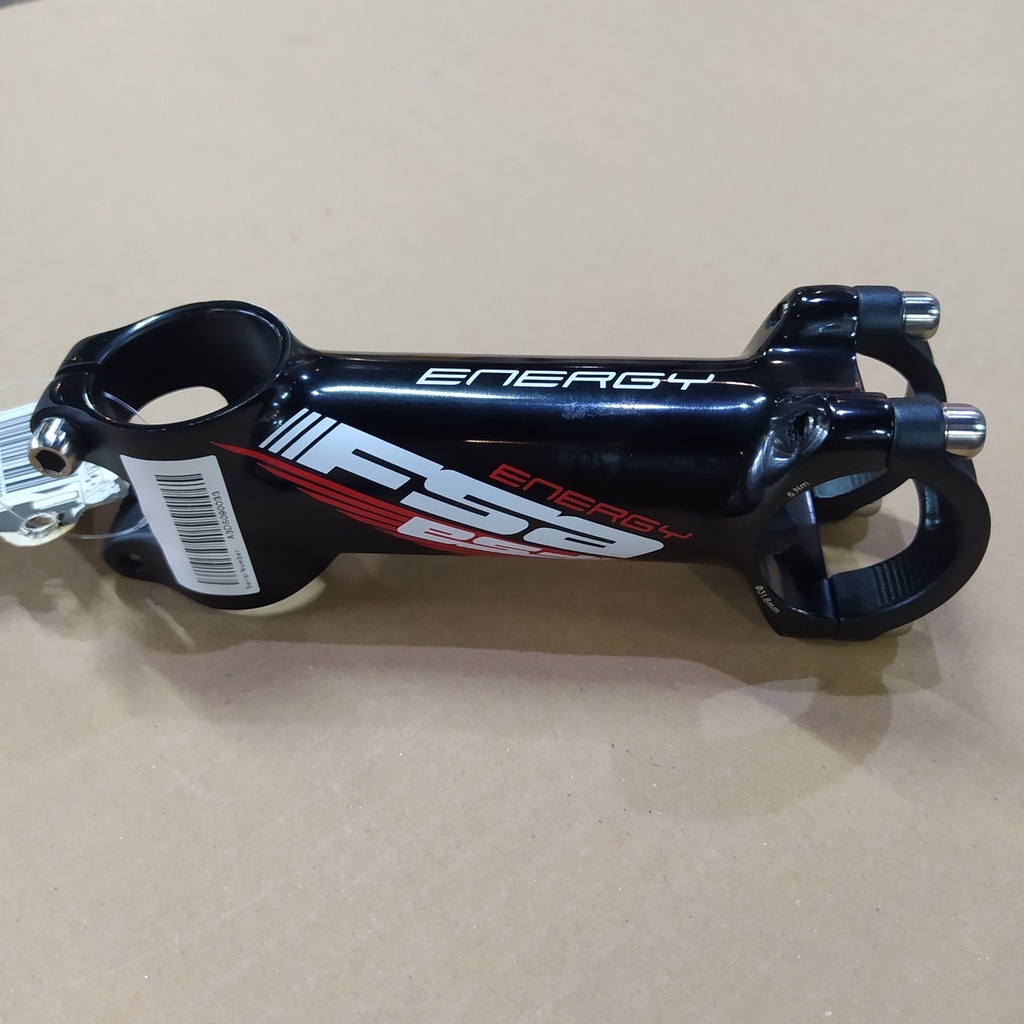 Stem Sepeda FSA ENERGY OS-99 31.8 100MM 114gr Black Red White not 3T Ritchey Enve