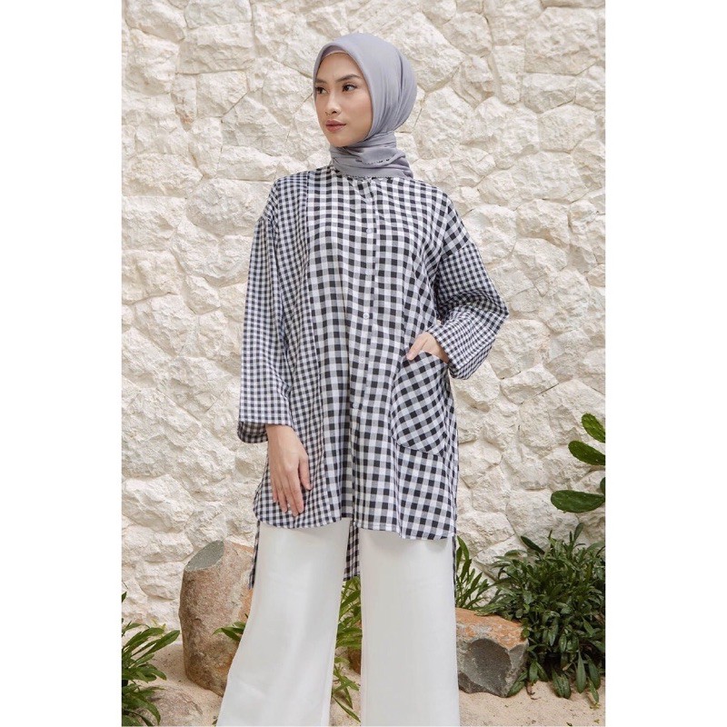 NOYA BLACK GINGHAM BY HIJABCHIC