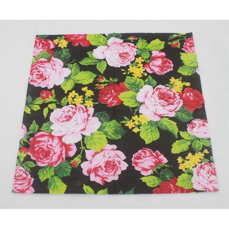 20pcs/pack Floral Flower Paper Napkins Event &amp; Party Tissue