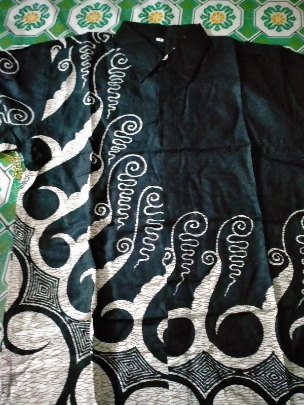 Nailo Batik Hrb026 Kenongo Kemeja Tosca Pendek Pekalongan Padi M L Xl Sogan Tulis Halus Kemeja Batik