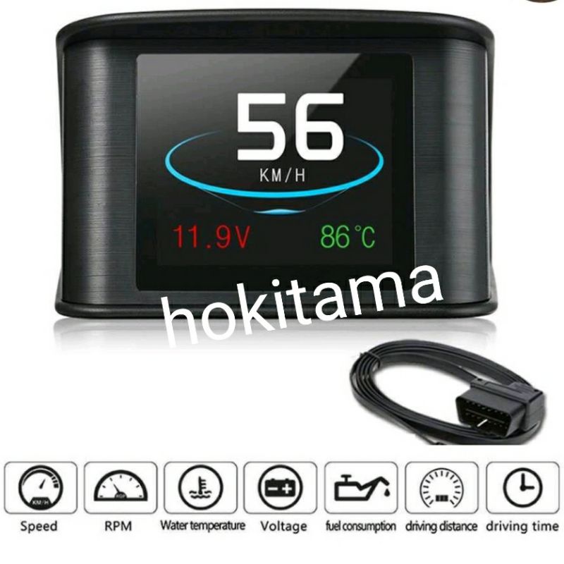 display hud mobil obd2 on board speedo meter obd2 scanner
