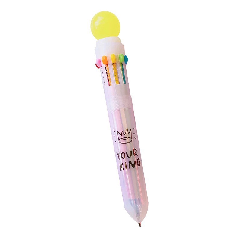 Pulpen Multifungsi 10 in 1 Warna Permen