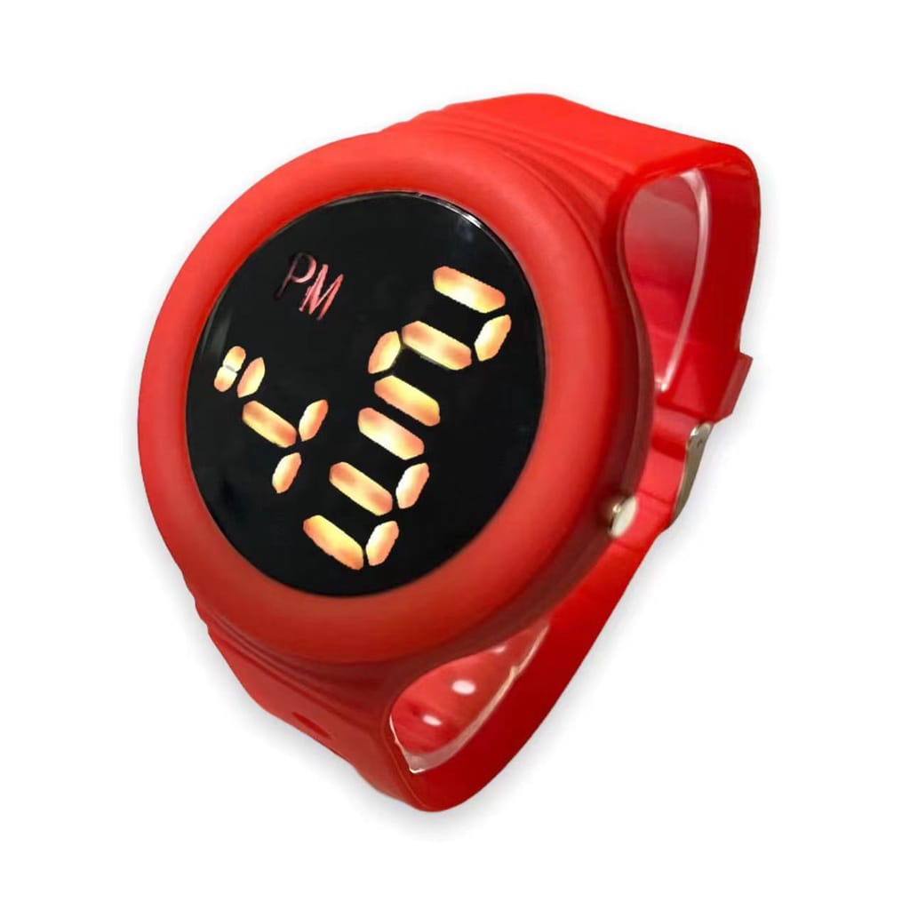 JAM TANGAN RUBBER DIGITAL KARET SPORT LED PRIA WANITA COUPLE SEGI IMPOR GROSIR MURAH M147