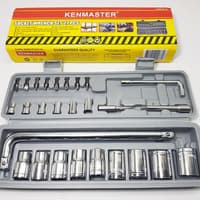 KUNCI SOK SET KENMASTER 27 PCS / KUNCI SOCKET SET SOKET KENMASTER 27 PCS
