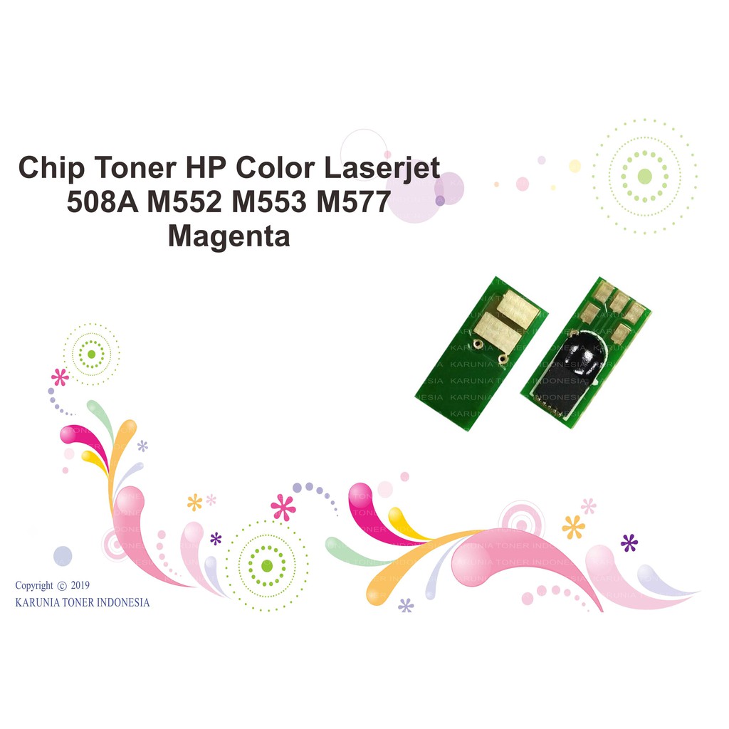 Chip Toner HP 508A CF363A CF360 LaserJet MFP M577 M577dn M577z M552 M552dn M553 M553dn C M Y K