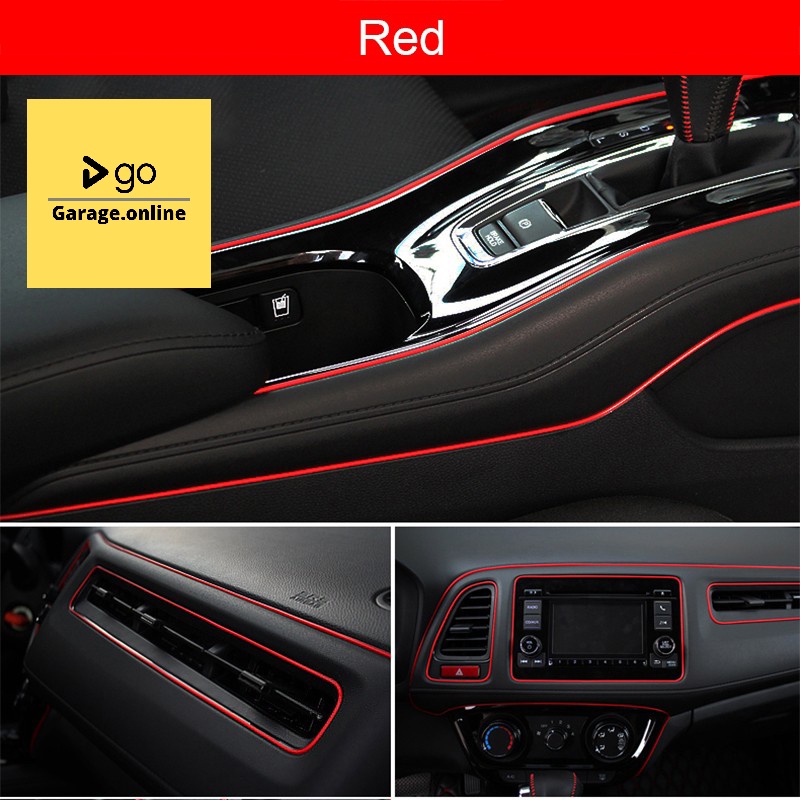 Strip LIS ELASTIS 5 METER VARIASI Panel Dashboard Interior Mobil ELEGANT+SCRAPER GLOSSY METALIK