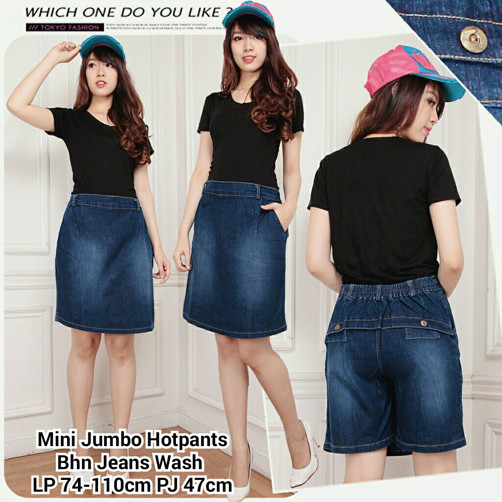 SB Collection Celana Pendek Qiaofeng Jumbo Hotpants Rok Wanita