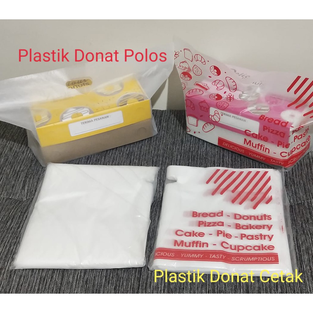 Jual Plastik Box Donat 1pack 50pcs Shopee Indonesia