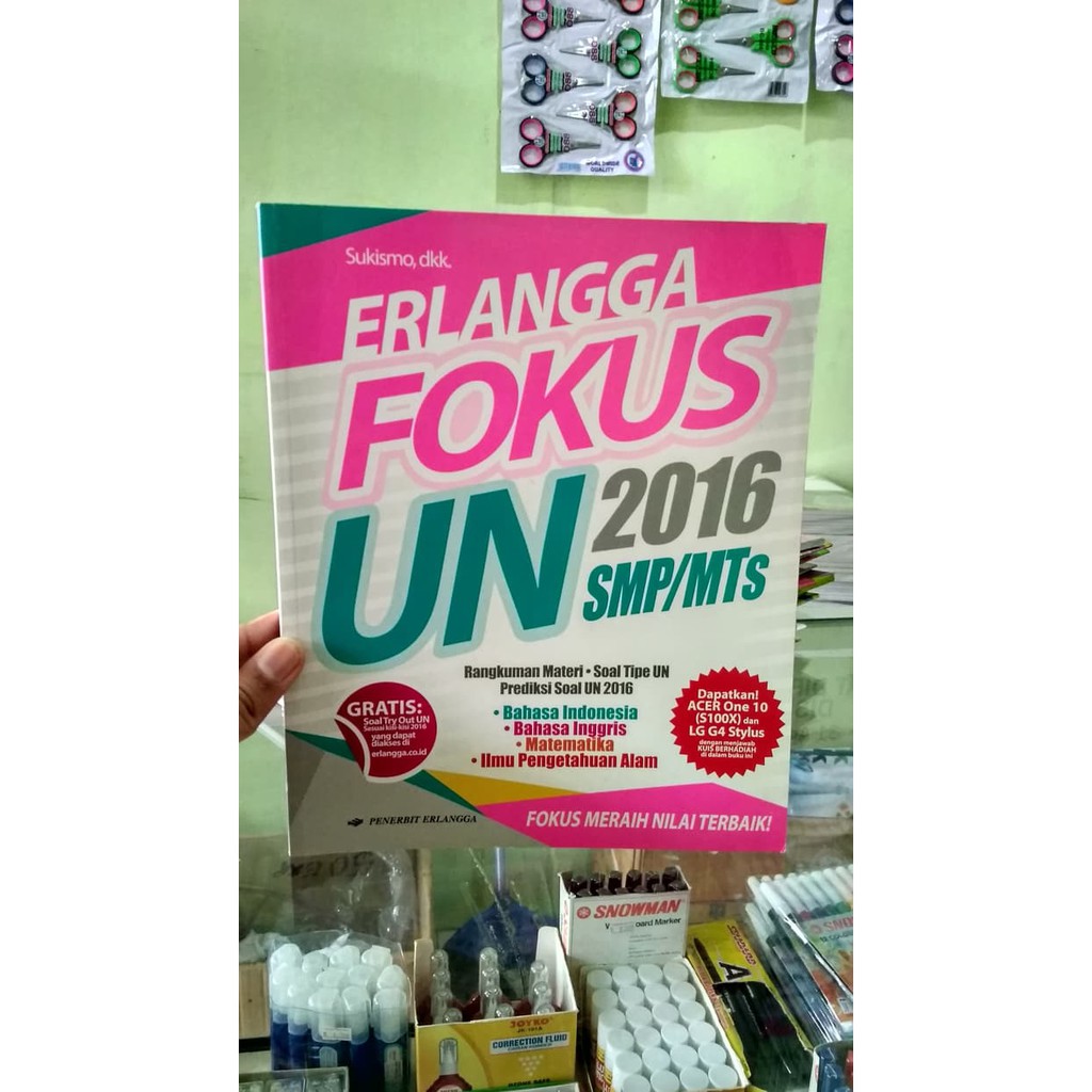 BEST SELLER ERLANGGA FOKUS UN 2016 SMP/MTs
