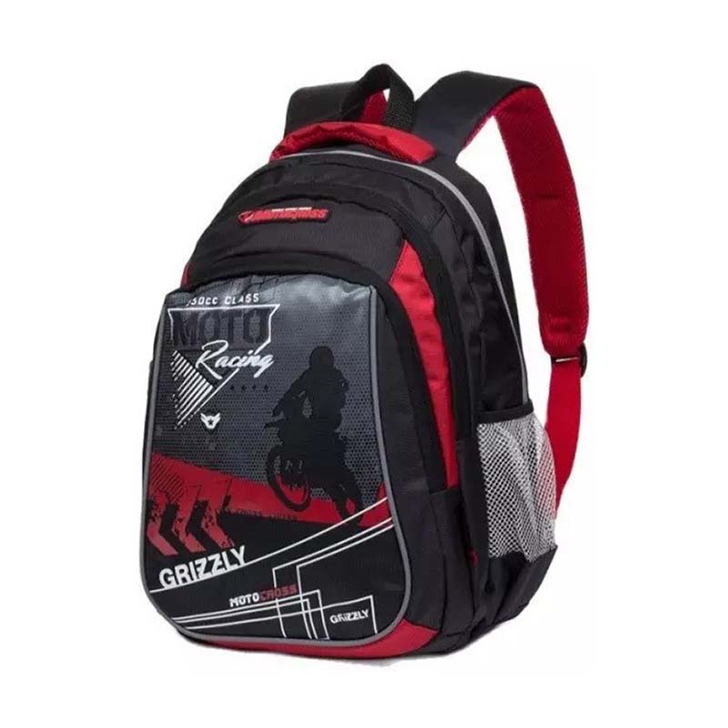 TAS BACKPACK RANSEL PRIA SEKOLAH KULIAH KERJA MOTO RACING GRIZZLY ARISTA 2022