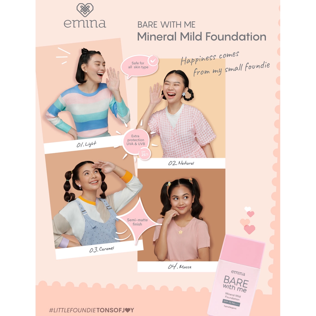 EMINA Mineral Mild Foundation SPF25 PA+++