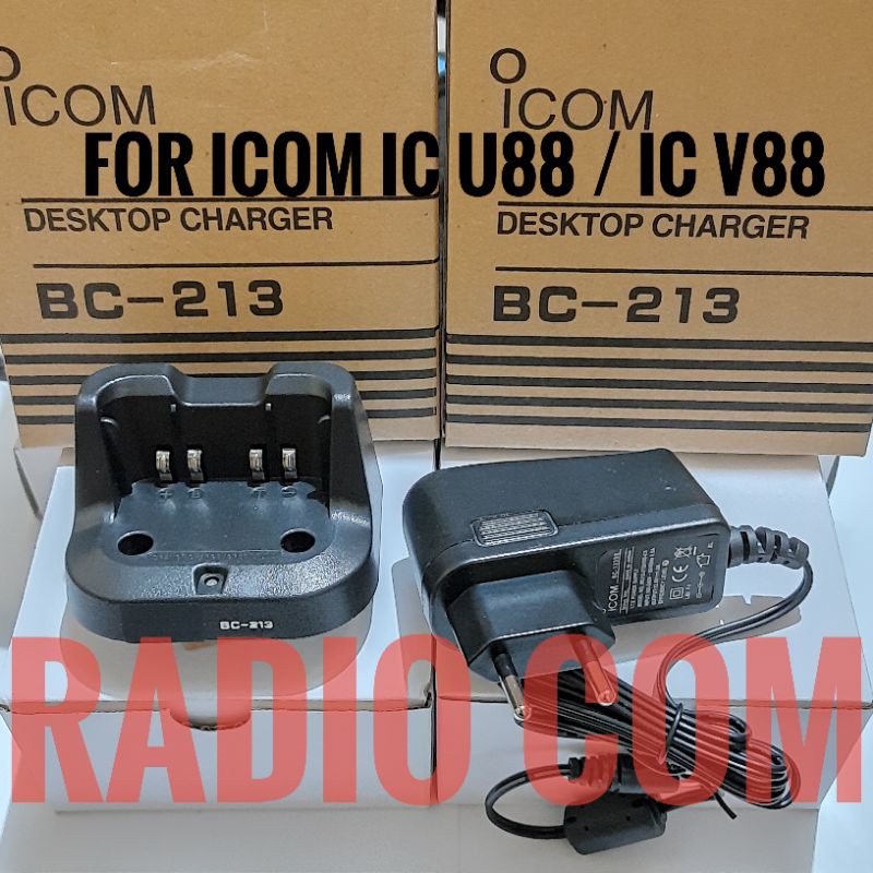 CHARGER HT ICOM V88 U88 ICOM BC-213 MURAH DEKSTOP CHARGER ICOM BC-213 BC213 TO HT ICOM IC V88 U88