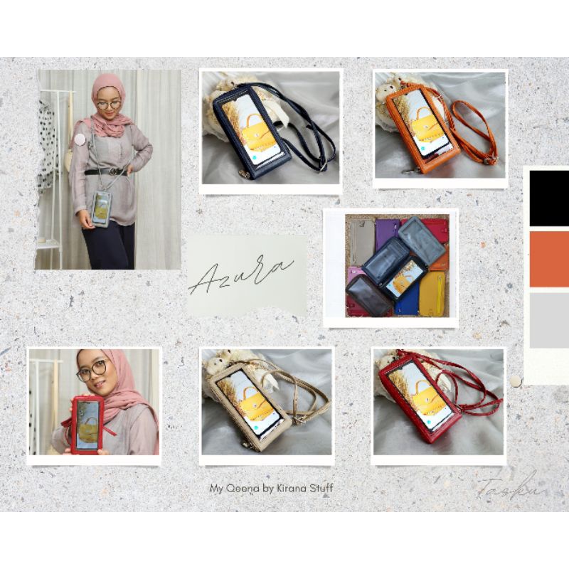 Dompet HP Gantung Selempang  Dompet HP VIRAL Azura My Qeena Hanging Wallet