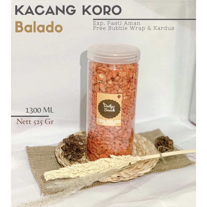 

SNACK KILOAN / MAKANAN RINGAN - KACANG KORO BALADO & ORIGINAL 525 GRAM