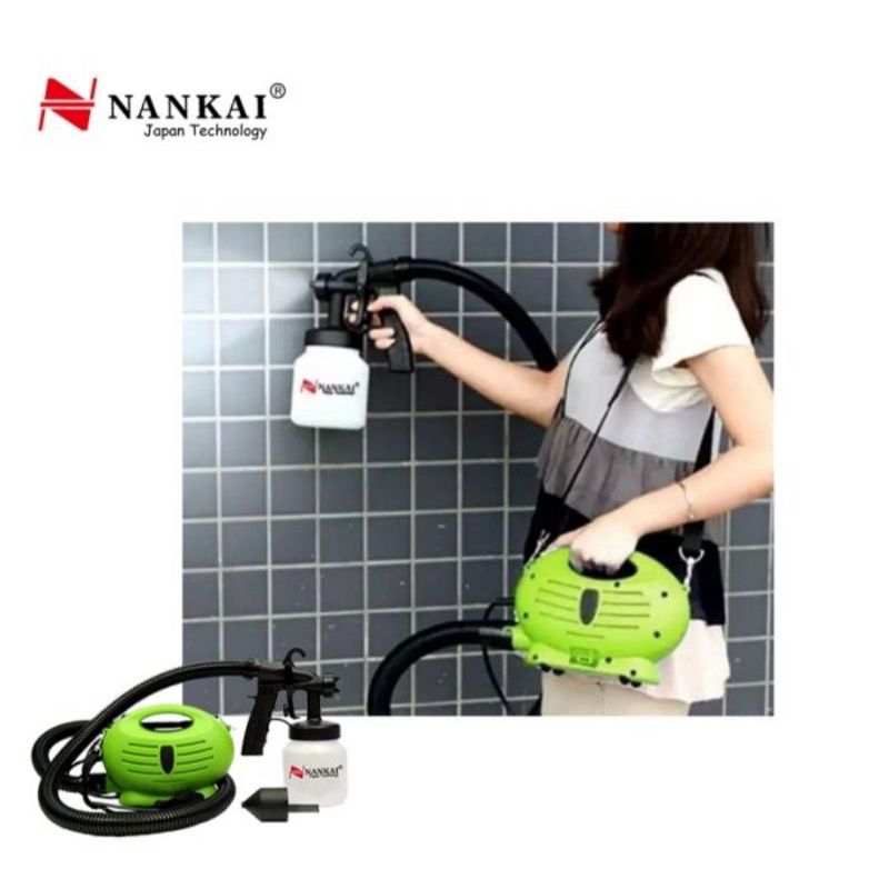 paint zoom nankai alat cat semprot elektrik spray gun portable kompresor portable