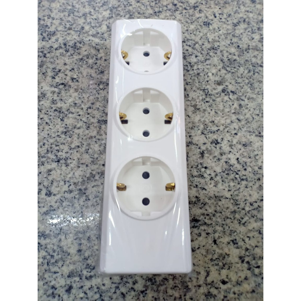 Terminal Listrik Broco Stop kontak 3 lubang