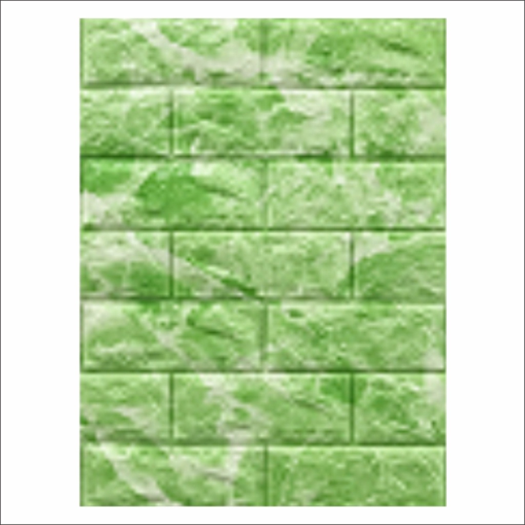 FAYES Wallpaper Dinding Foam 3D Kecil Motif Kayu & Bunga/ walpaper dinding Foam U96-BATUBATA GH12