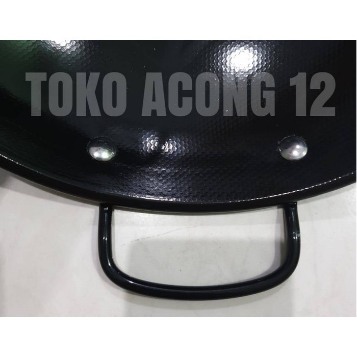 KUALI BAJA HITAM 30 cm  kwali  kuwali  wajan  penggorengan nasi goreng Alat Masak Berkualitas