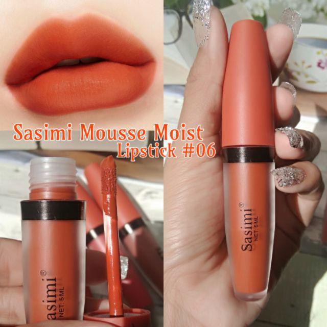 LIP GLOSS SASIMI NUDE S-859  LIPCREAM SASIMI SWEET ORANGE MATTE [PERBOX]