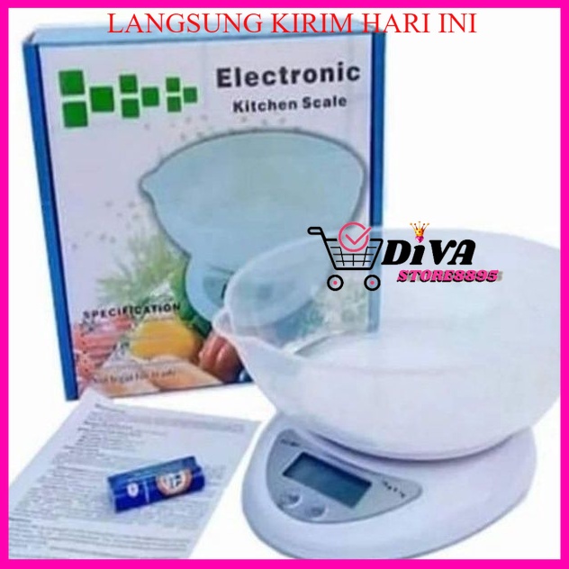 TIMBANGAN MANGKOK / TIMBANGAN DIGITAL / TIMBANGAN DAPUR 5KG Timbangan Dapur Digital Mangkok CH-302 Electronic Kitchen Scale  Timbangan Kue Serbaguna