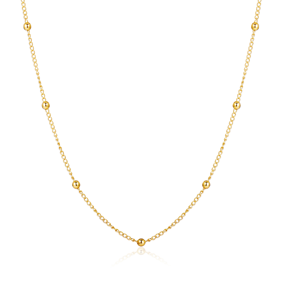 17KM Korean Retro Gold Necklace Personality Lock Moon Heart Clavicle Chain Jewelry Accessories-19