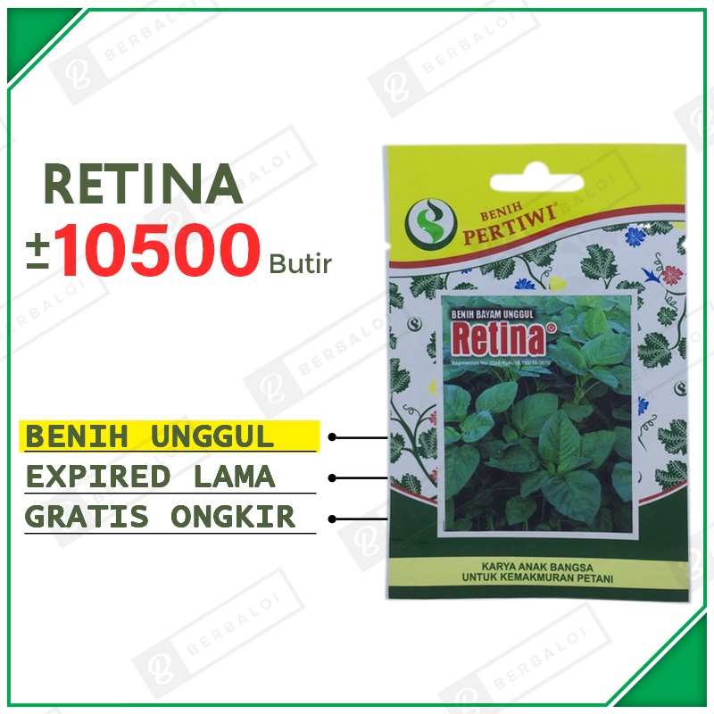 Retina F1 Bibit Bayam Cabut Unggul Benih Bayam Potong Hibrida