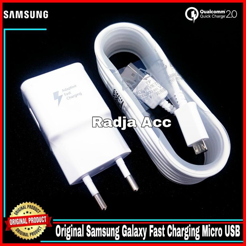 Charger Samsung Galaxy Note 4 S6 Original 100% Fast Charging Micro USB